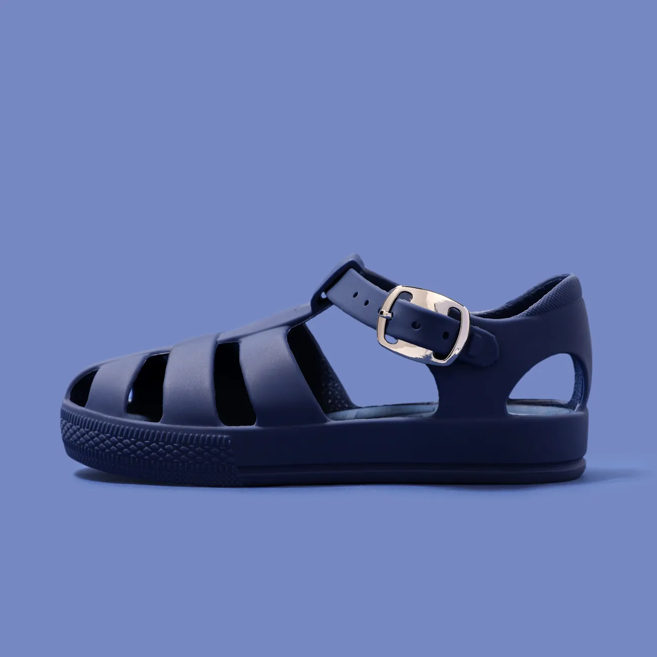Toddler/Kid Girl/Boy Casual Style Solid Color Soft Sole Sandals Deep Blue big image 1