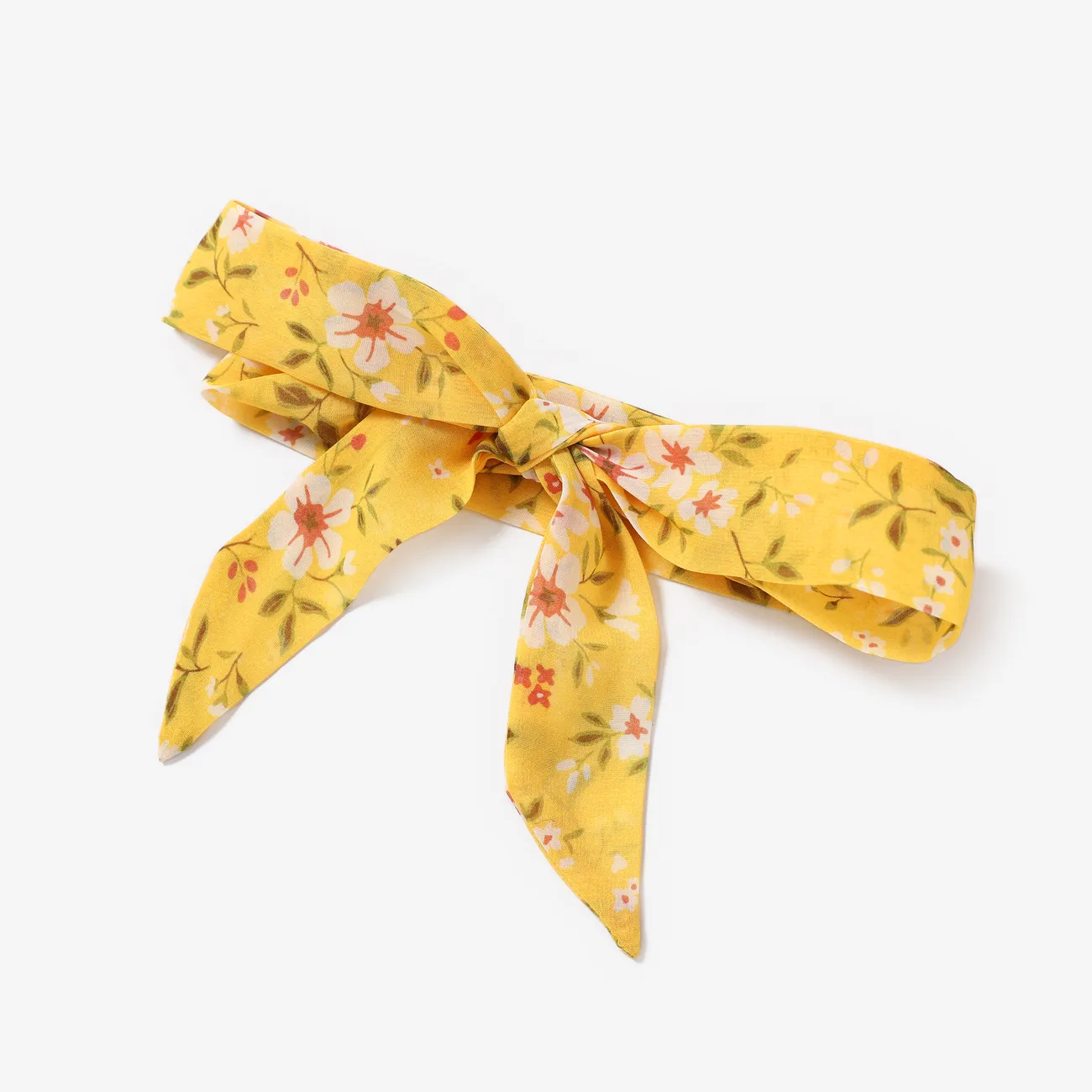 2 Stück Baby Mädchen Faltenbesatz Zerbrochene Blume Süß Kurzärmelig Strampler gelb big image 1