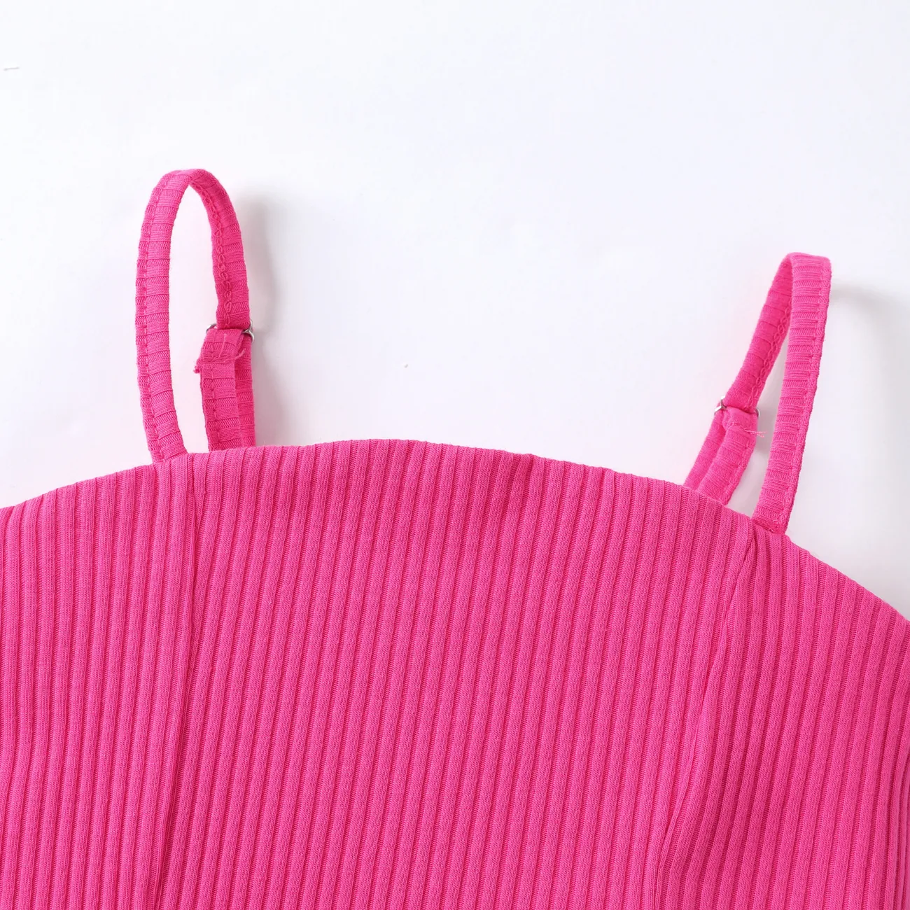 Avant-garde Hanging Strap Cotton 2pcs Skirt Suit for Girls Roseo big image 1