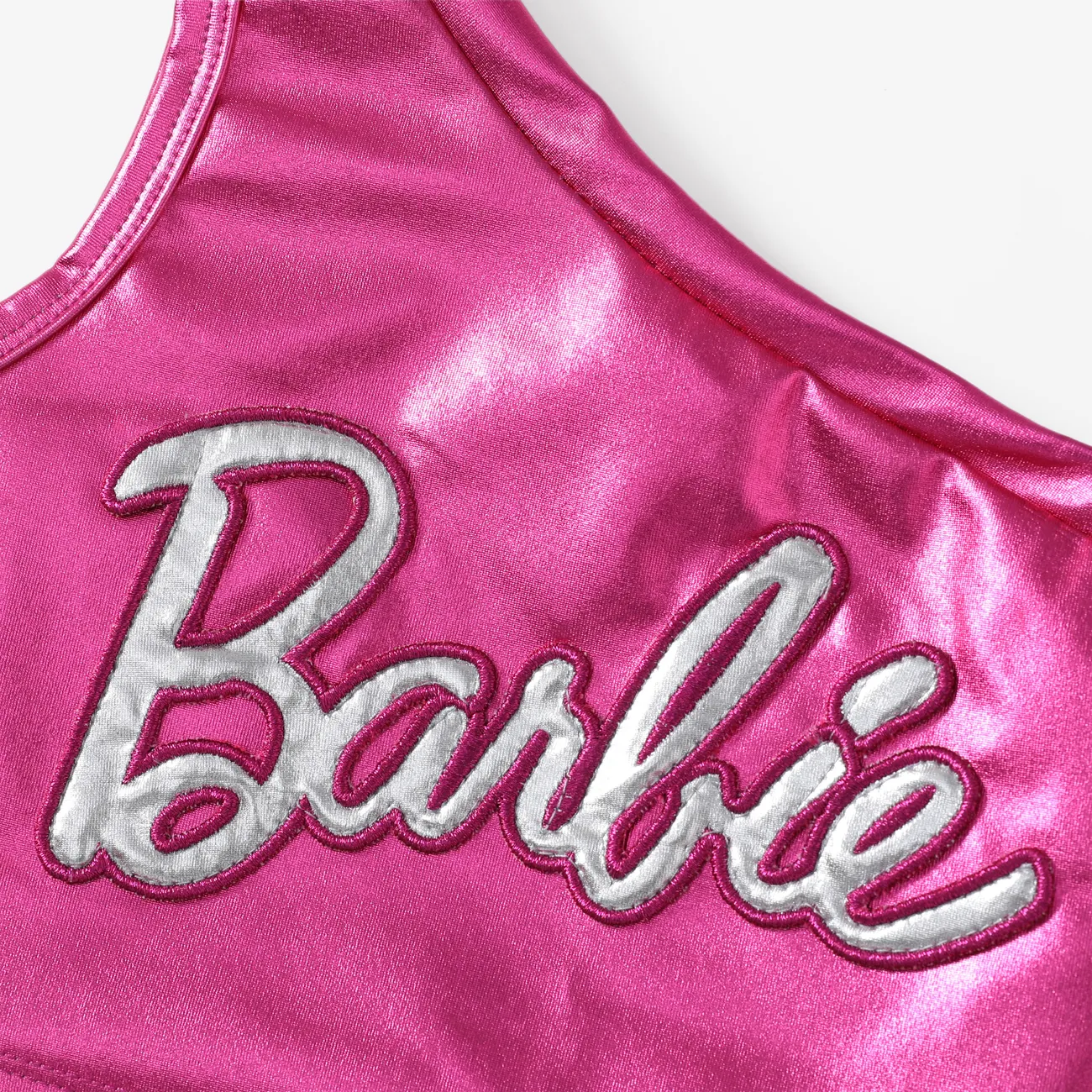 Barbie بدلة تنورة 2 - 6 سنوات حريمي بلا أكمام مقدمة مائلة حروف روزو big image 1