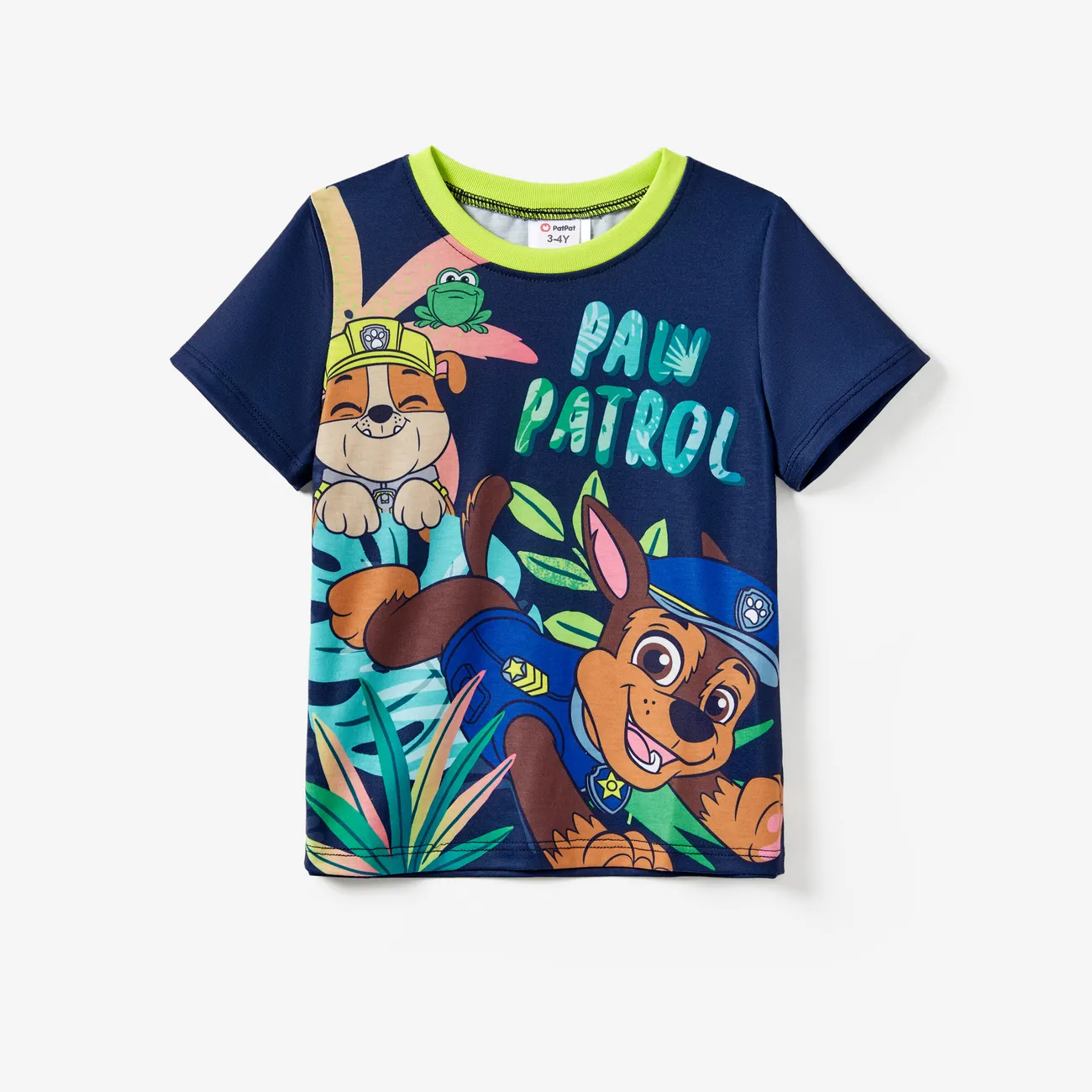 PAW Patrol Family Matching Boys/Girls Floral T-shirt/dress Dark Blue big image 1