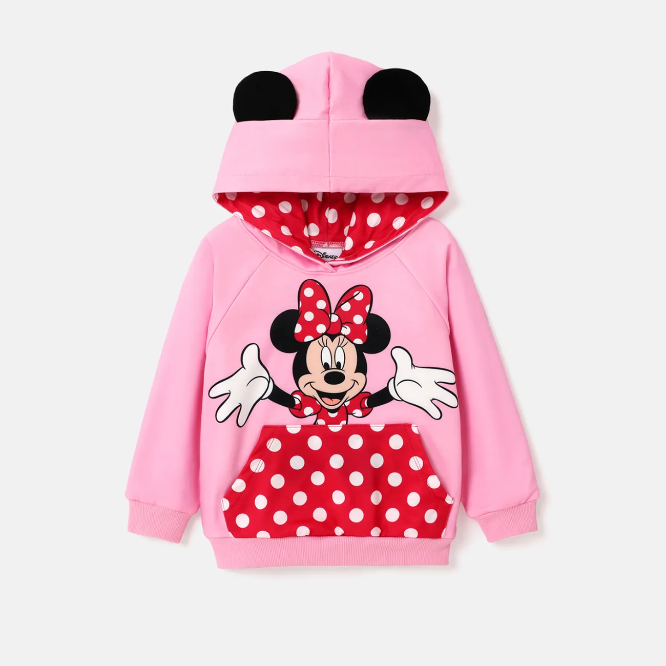 Disney Mickey and Friends Kleinkinder Unisex Hypertaktil Kindlich Sweatshirts rosa big image 1