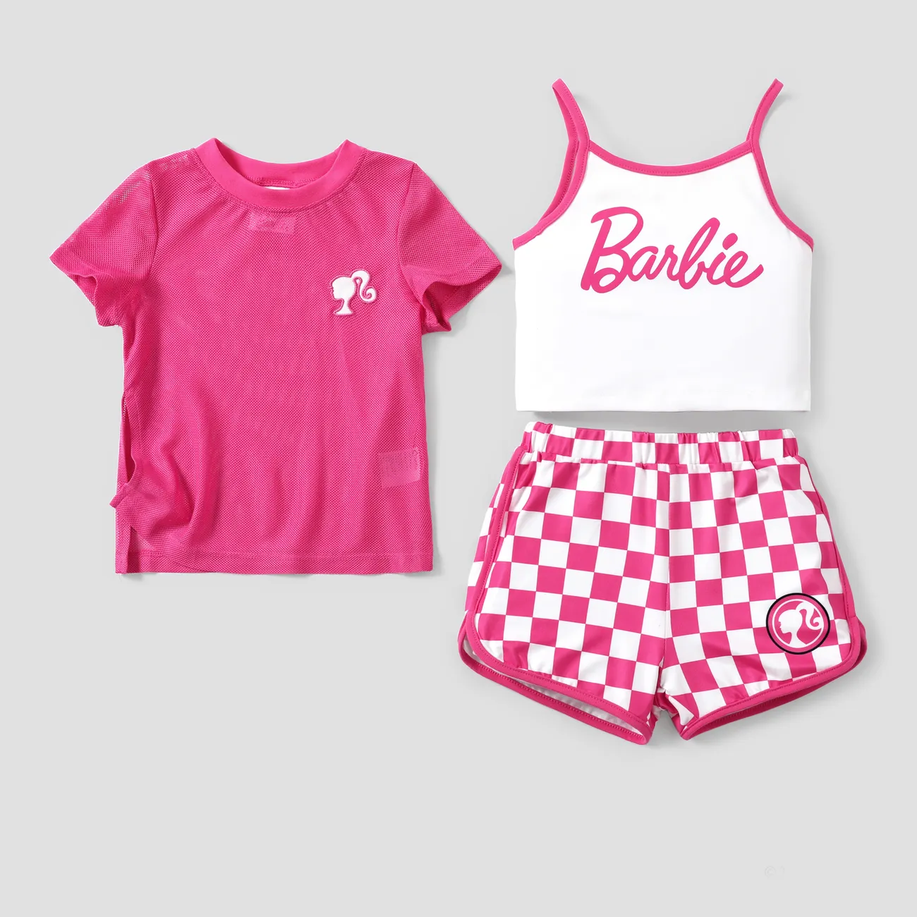 Barbie Menina Recorte Infantil Conjuntos Roseo big image 1