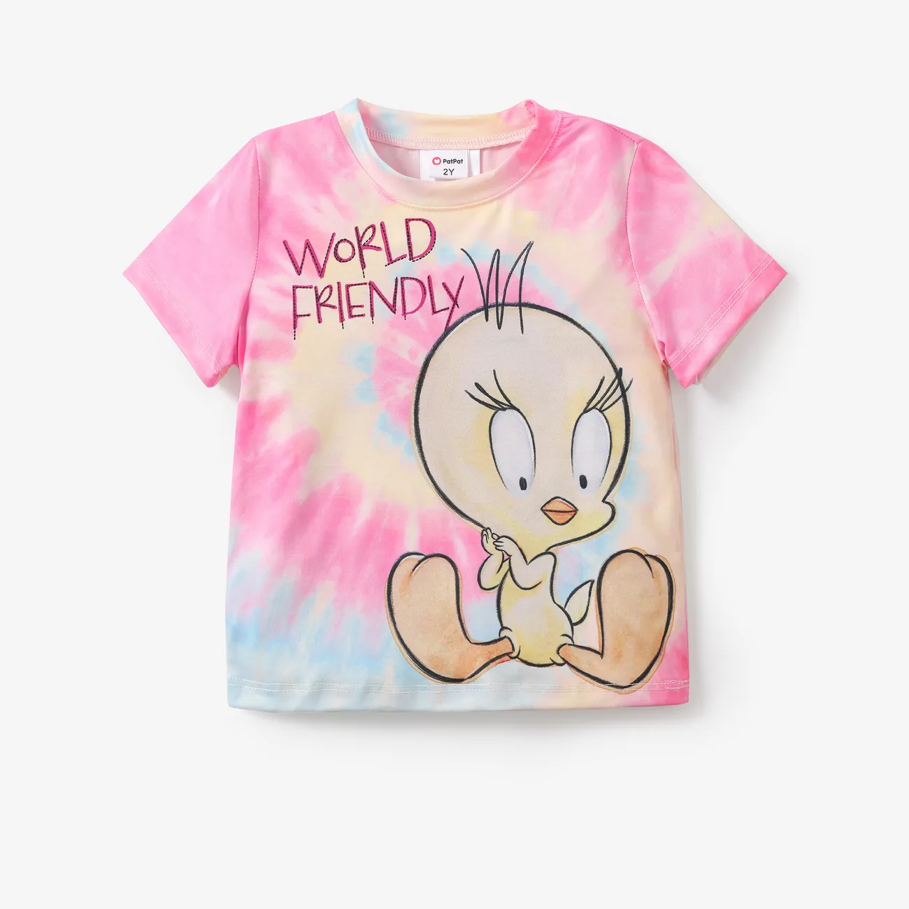 Looney Tunes Enfant en bas âge Unisexe Enfantin Manches courtes T-Shirt roseo big image 1
