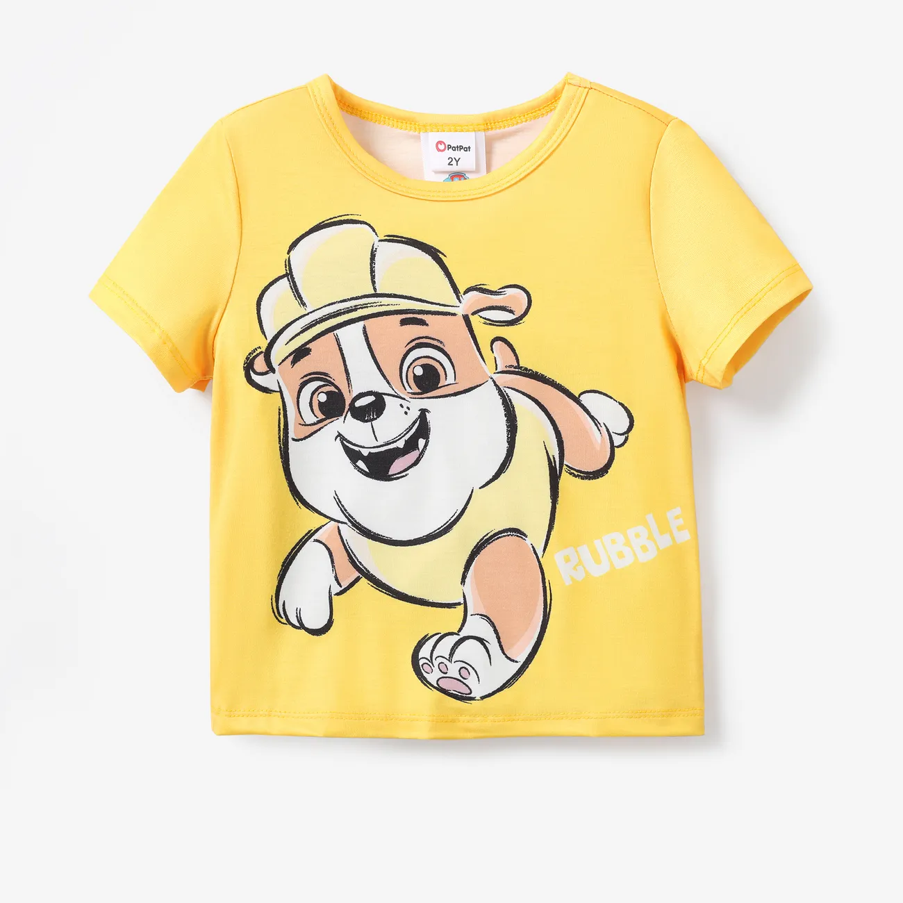 Patrulla de cachorros Unisex Infantil Camiseta Amarillo big image 1