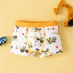 Vehicle-themed Cotton Underwear for Boys - 1 Piece Tight Set Red