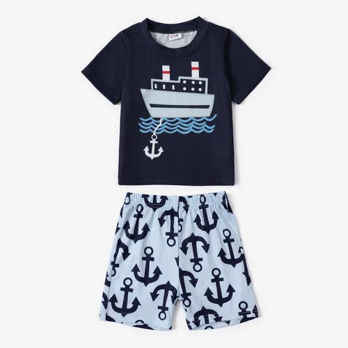 Enfant Marine Element 2pcs Polyester Spandex Baby Set pour Garçons