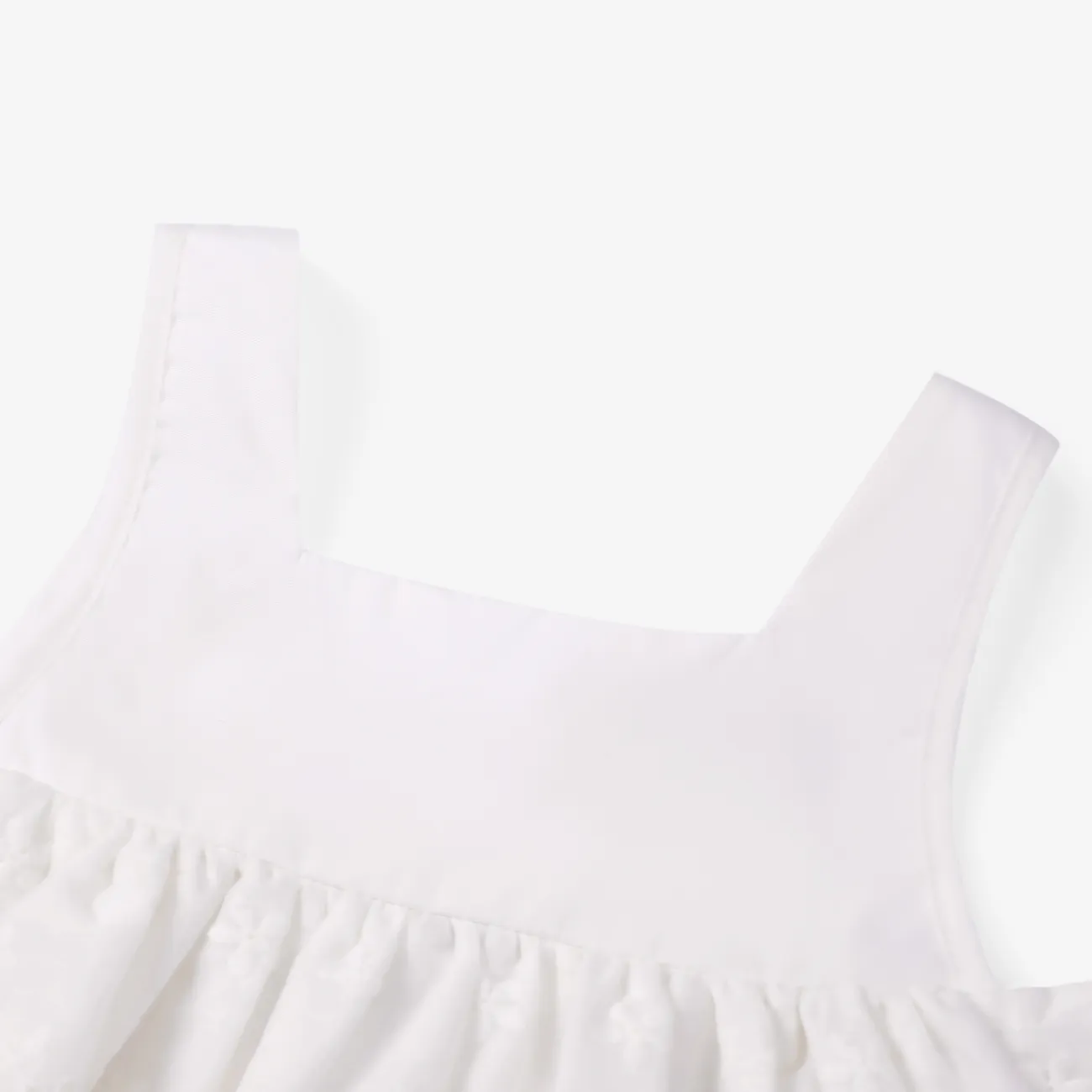 2 pièces Bébé Fille Couture de tissus Doux Sans manches ensemble pour bébé Beige big image 1