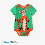 Disney Winnie the Pooh Baby Girls/Boys 1pc Naia™ Character Print Short-sleeve  Romper Green