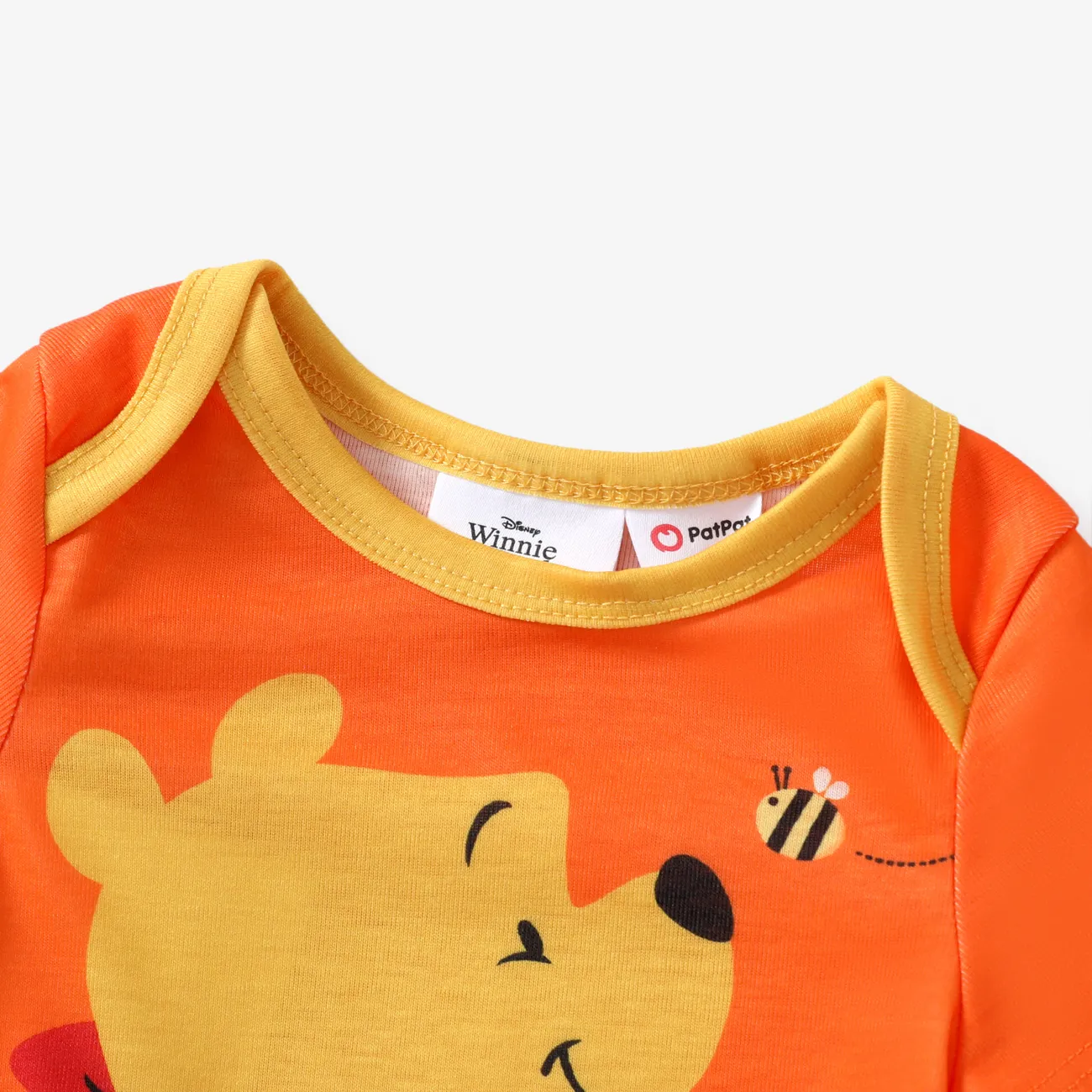 Disney Winnie the Pooh 中性 童趣 連身衣 橙色 big image 1