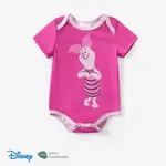 Disney Winnie the Pooh Baby Girls/Boys 1pc Naia™ Character Print Short-sleeve  Romper Pink