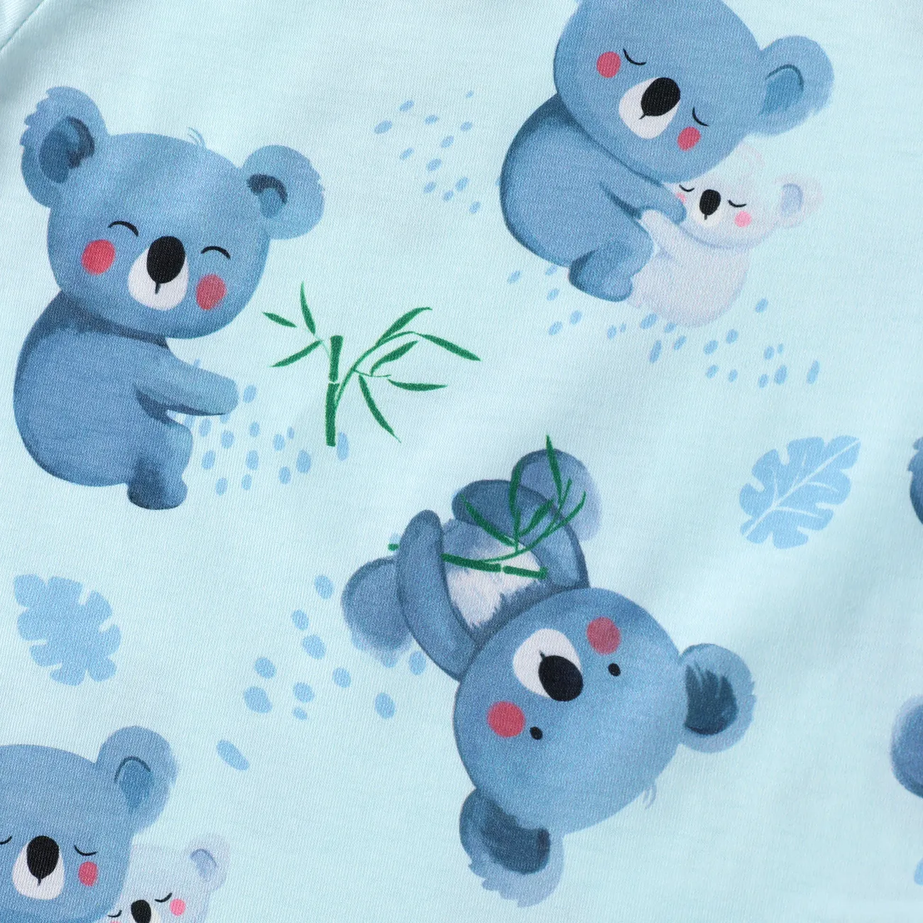 Baby-/Kleinkind-Junge 2-teiliges Koala-Muster-Pyjama-Set Mehrfarbig big image 1