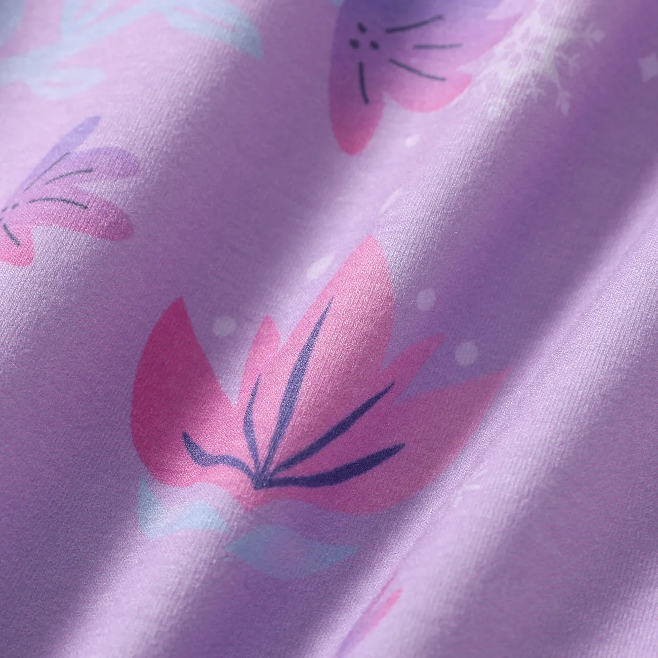 Disney Frozen Toddler Girls Elsa/Anna 1pc Naia™ Sparkling Flutter-sleeve Sleeve Dress Purple big image 1