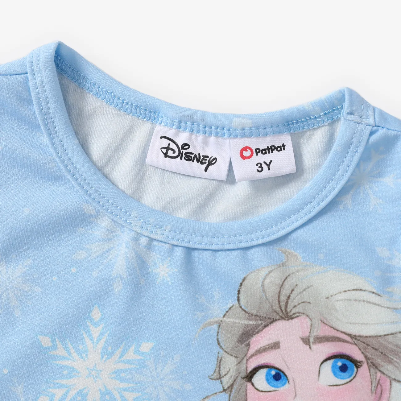 Disney Frozen Toddler Girls Elsa/Anna 1pc Naia™ Sparkling Flutter-sleeve Sleeve Dress Blue big image 1
