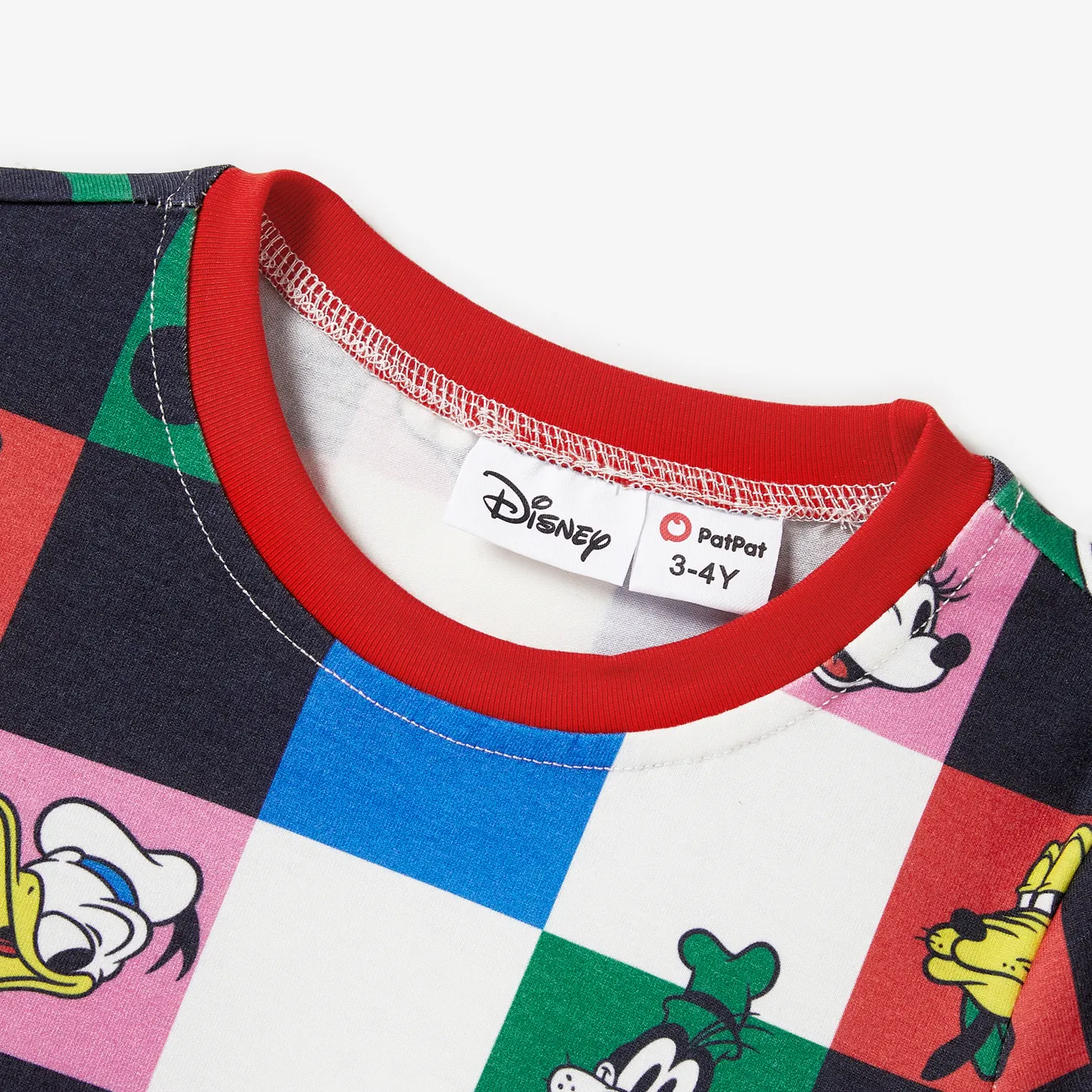Disney Mickey and Friends أطقم إطلالة العائلة للجنسين ياقة قميص بولو بلا أكمام ياقة قميص بولو شخصيات متعدد الألوان big image 1