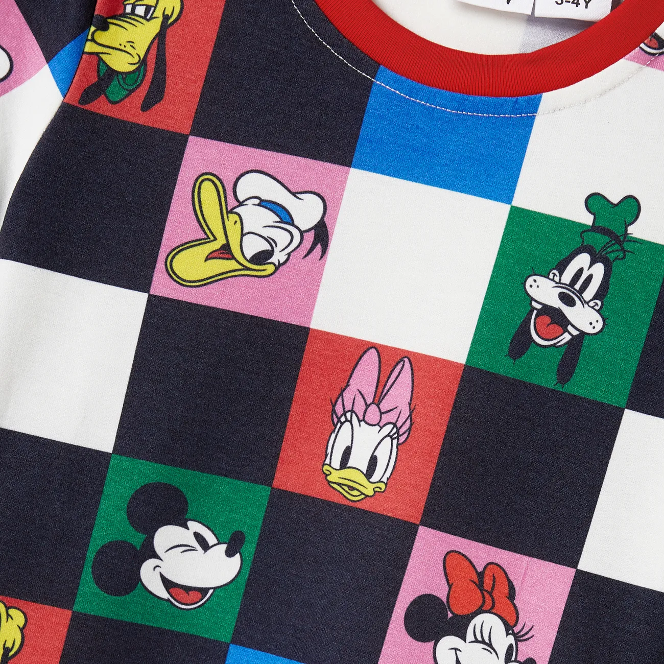 Disney Mickey and Friends Look Familial Sans manches Tenues de famille assorties Ensemble Multicolore big image 1