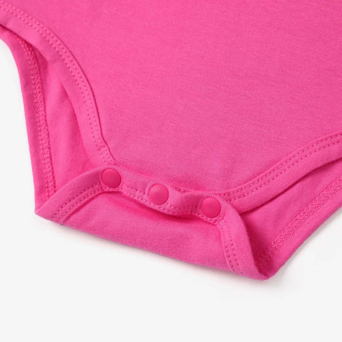3 unidades Bebé Chica Dulce Camiseta sin mangas Conjuntos de bebé rosado big image 1
