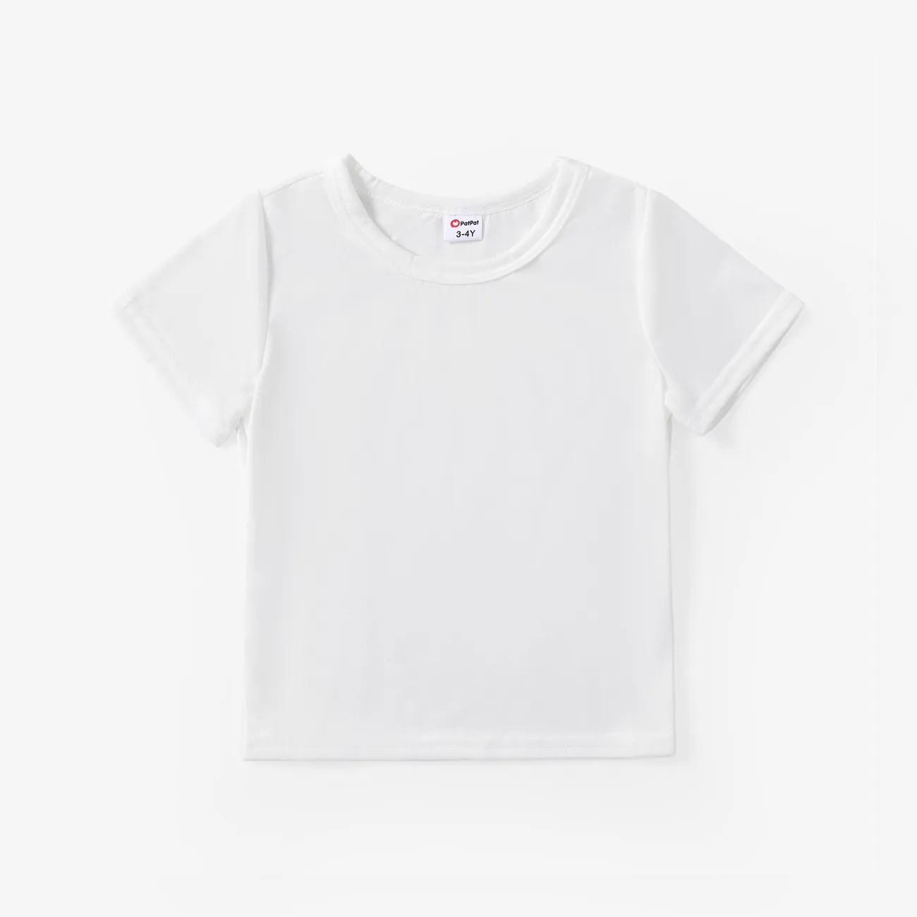 小童 男 基礎 短袖 T恤 白色 big image 1