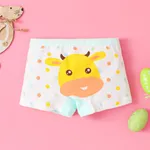 Childlike Animal Pattern Tight Underwear Set for Girls (1pc), Cotton-Chlorofibre Material Green