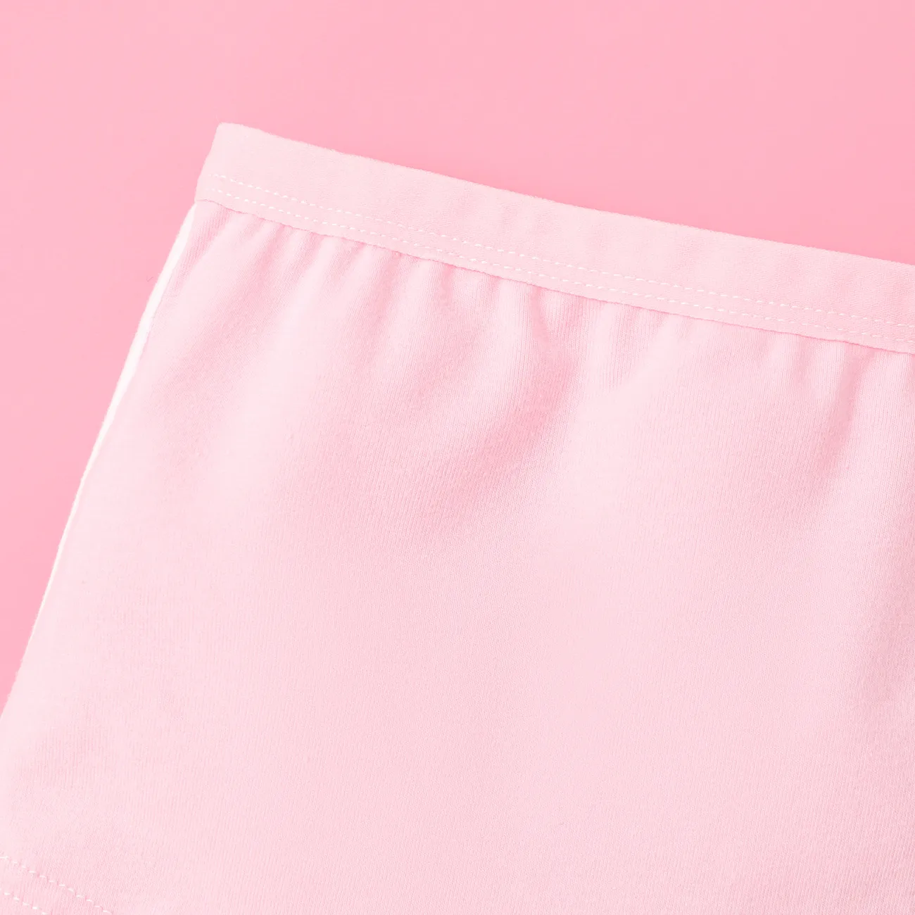 Conjunto de roupas íntimas apertadas de padrão animal infantil para meninas (1pc), material de algodão-clorofibra Rosa big image 1