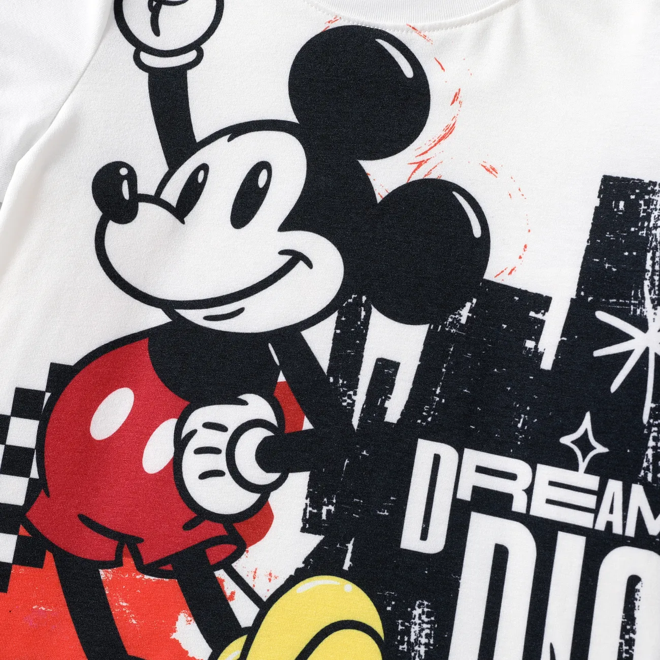 Disney Mickey and Friends 3 قطع رجالي جدائل طفولي أطقم أبيض big image 1