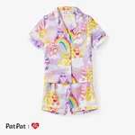 Care Bear Mommy and Me Character All-over Rainbow Gradient Print Casual Set Purple