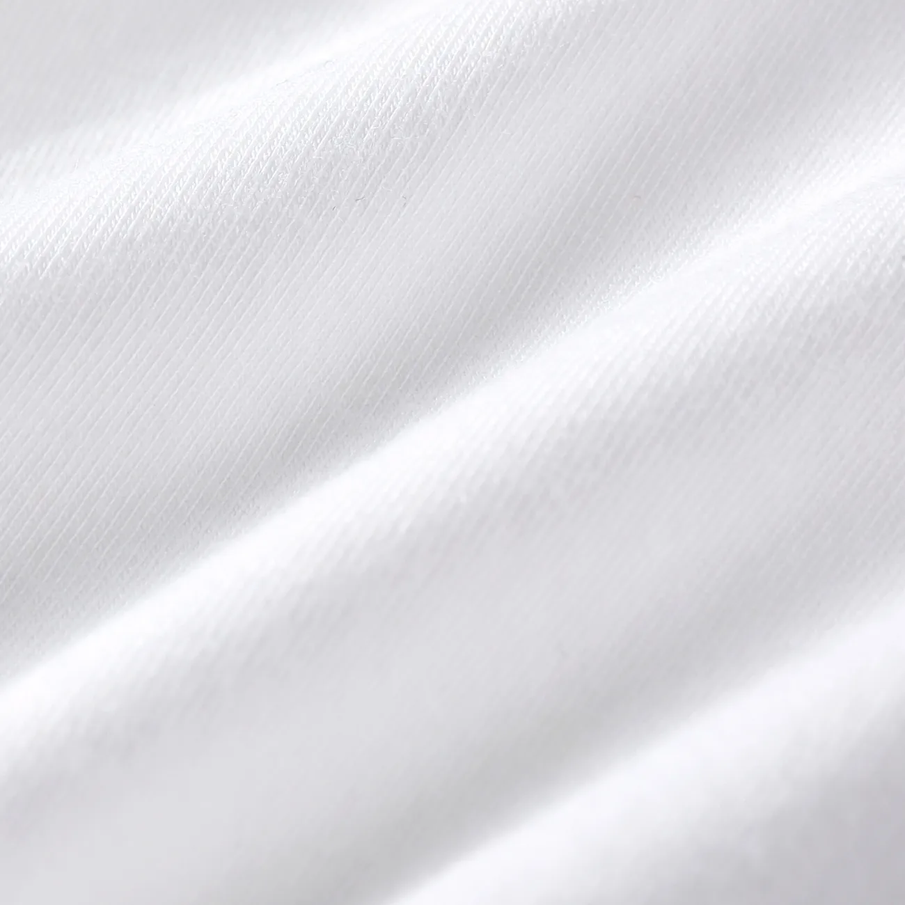 Pantalones cortos de algodón de color sólido para niña pequeña/niña Blanco big image 1