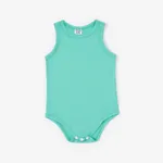  Baby Boy/Girl Solid Color Comfortable 95% Modal Fabric Bodysuits  Turquoise