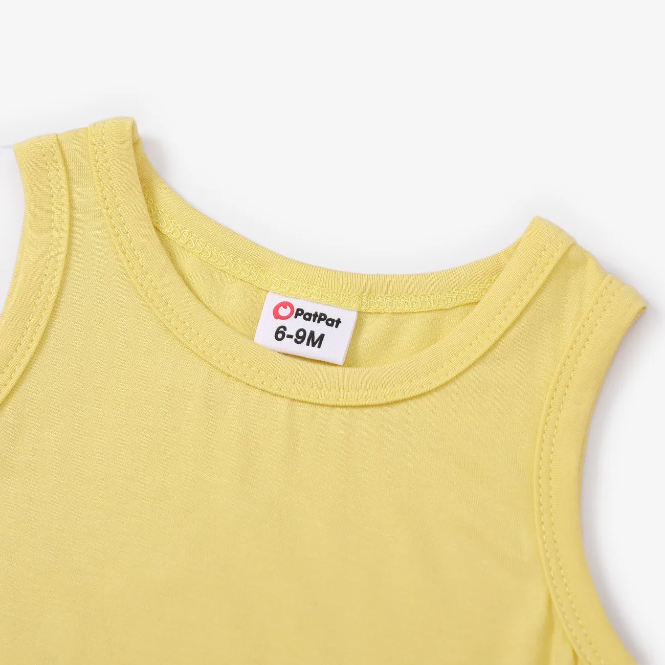  Baby Boy/Girl Solid Color Comfortable 95% Modal Fabric Bodysuits  Pale Yellow big image 1