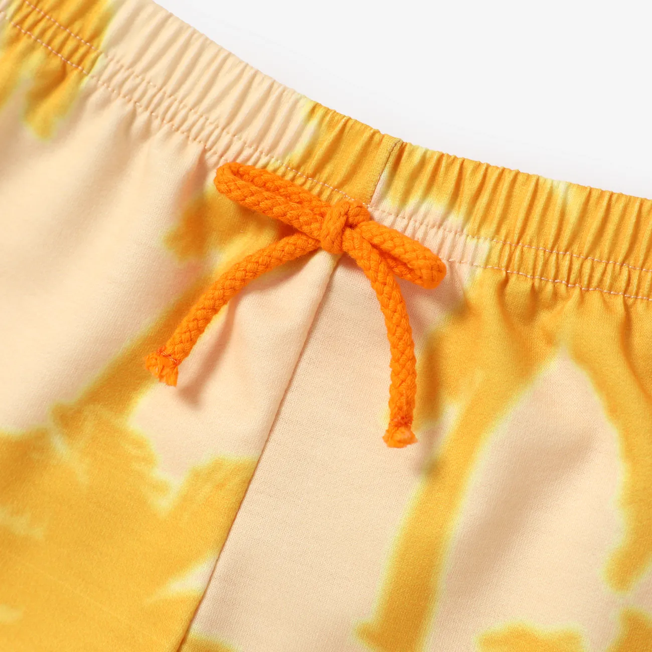 Baby Boy/Girl 2pcs Fashionable Tie-dyed Tank Top and Shorts Set Yellow big image 1