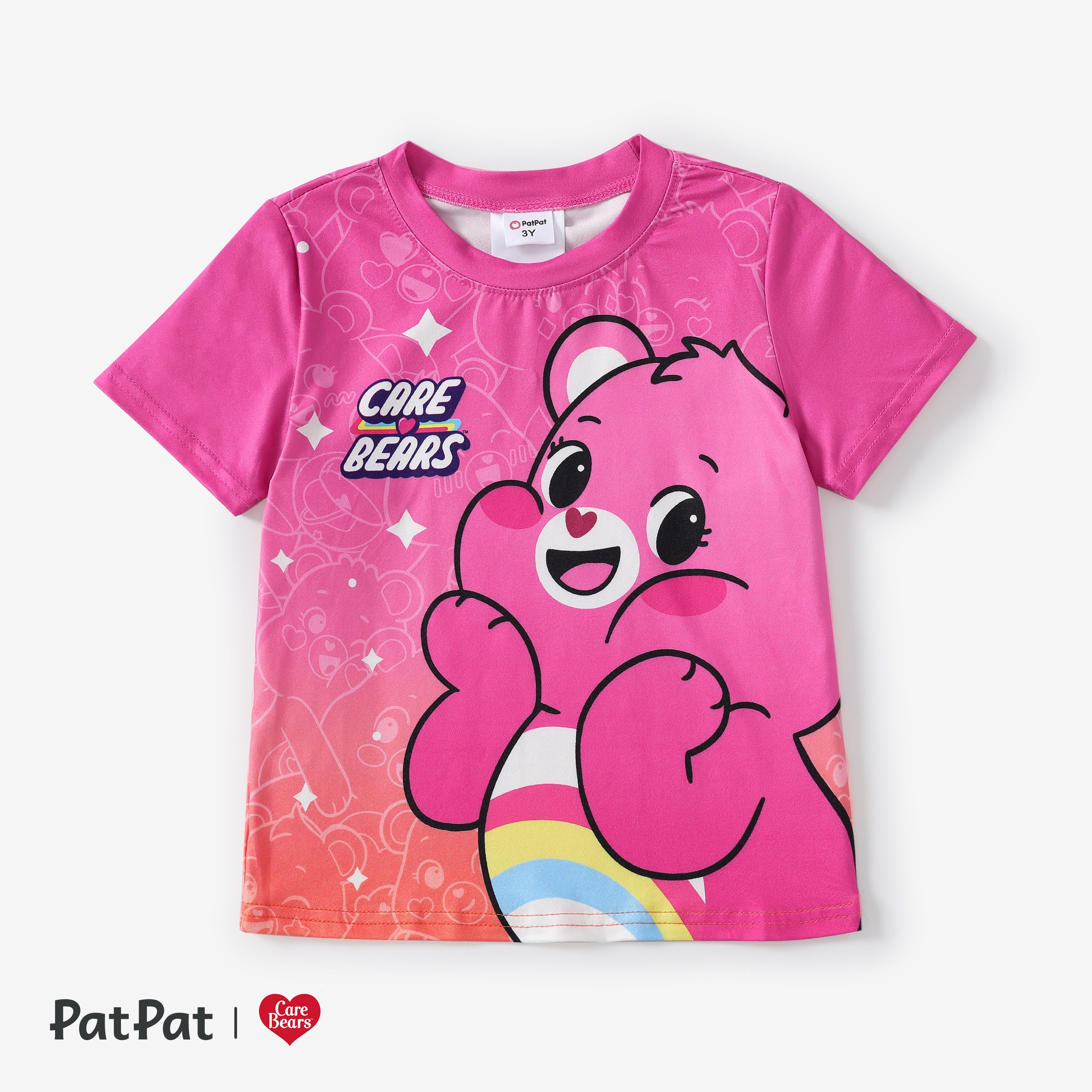 

Care Bear Toddler/Kid Boys/Girls 1pc Character Gradient Print T-shirt
