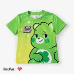 Care Bear Toddler/Kid Boys/Girls 1pc Character Gradient Print T-shirt Green