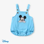 Disney Mickey and Friends Baby Boys/Girls 1pc Cotton Patch Embroidered Overalls  Blue