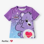 Care Bear Toddler/Kid Boys/Girls 1pc Character Gradient Print T-shirt Purple