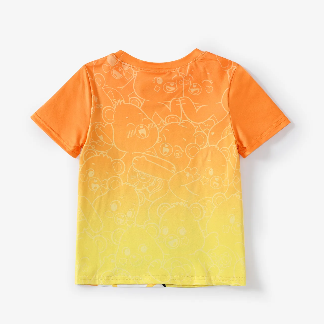 Care Bear Toddler/Kid Boys/Girls 1pc Character Gradient Print T-shirt Orange big image 1