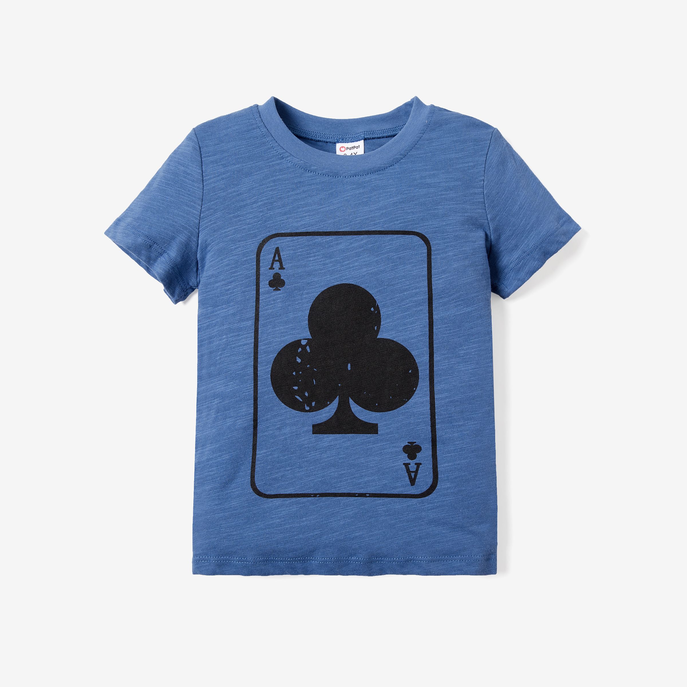 

Family Matching Fun Card Deck Design Cotton Short Sleeves Graphic Tee