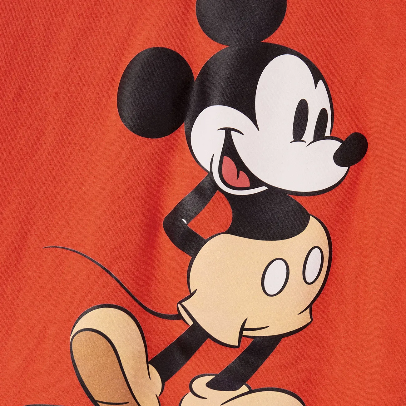 Disney Mickey and Friends Look de família Dia da Mãe Manga cava Conjuntos de roupa para a família Tops Laranja big image 1