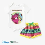 Disney Lion King Baby Boys Simba 2pcs Naia™ Character Print Short-sleeve Romper with Short Set White