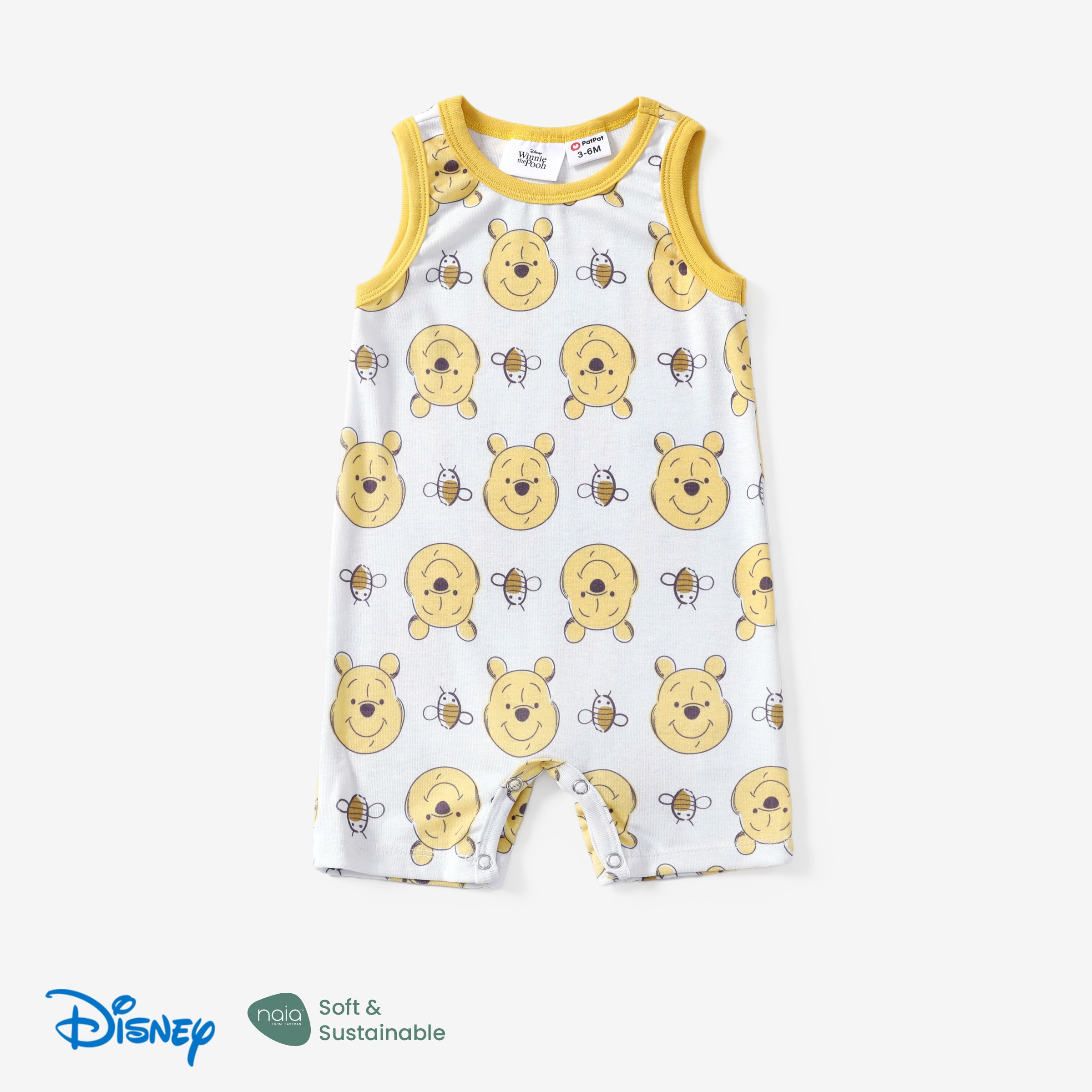 

Disney Winnie the Pooh Baby Boys/Girls 1pc Naia™ Character All-over Print Short-sleeve Romper