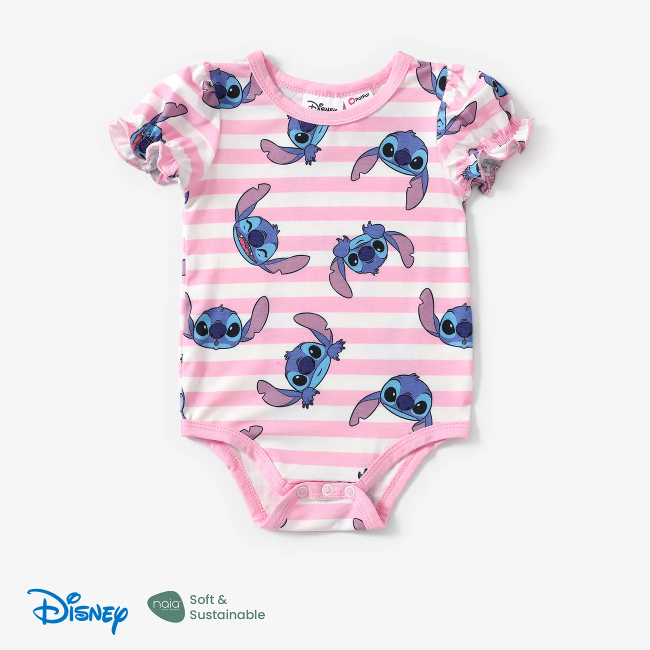 迪士尼針跡 嬰兒 立體造型 童趣 短袖 套裝裙 撞色 big image 1