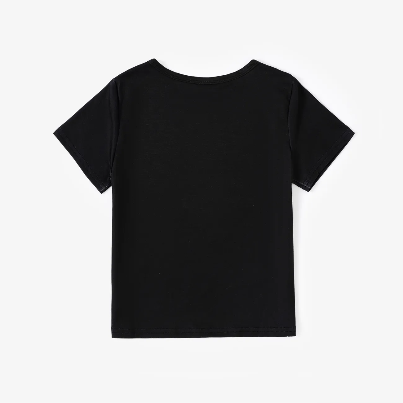 大童 男 動物圖案 短袖 T恤 黑色 big image 1