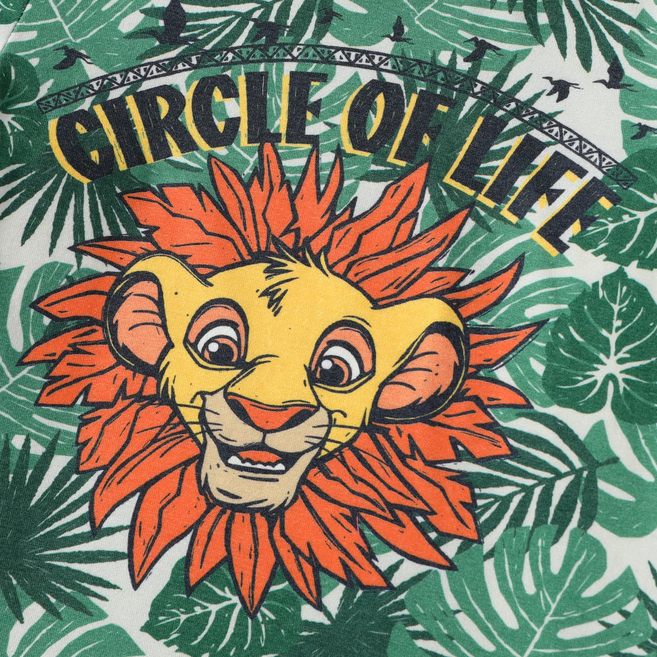 Le Roi Lion de Disney Garçon Poche plaquée Enfantin Feuille de palmier Ensemble Vert big image 1