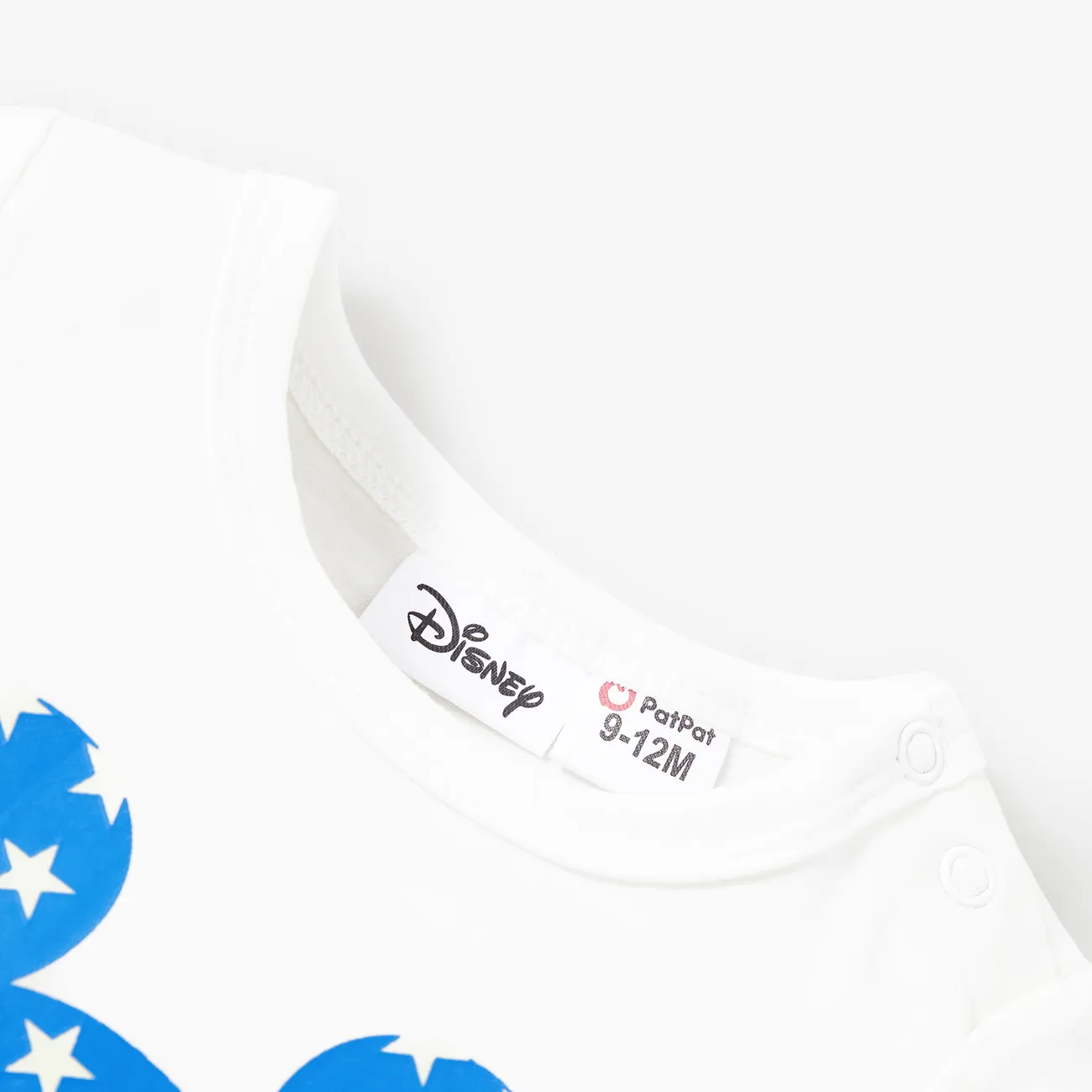 Disney Mickey and Friends Family Matching Independence Day Cotton Glow in the Dark Classic Mickey Pint Tee/Onesie White big image 1