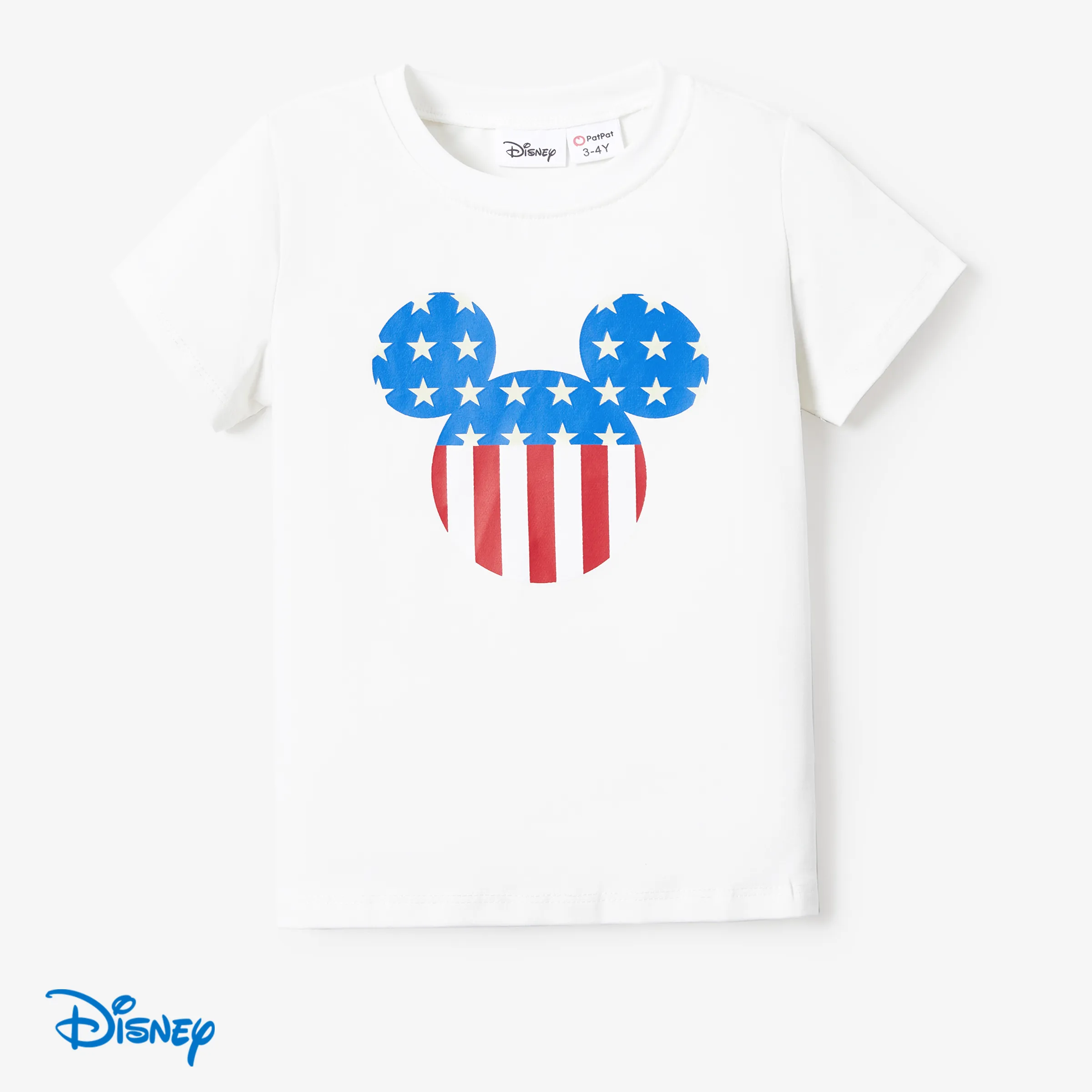 

Disney Mickey and Friends Family Matching Independence Day Cotton Glow in the Dark Classic Mickey Pint Tee/Onesie