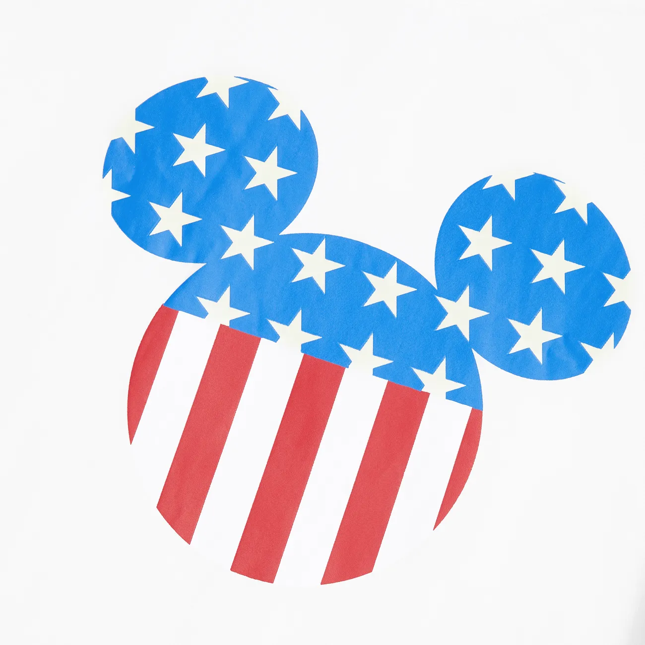 Disney Mickey and Friends Familien-Looks Nationalfeiertag Kurzärmelig Familien-Outfits Oberteile weiß big image 1