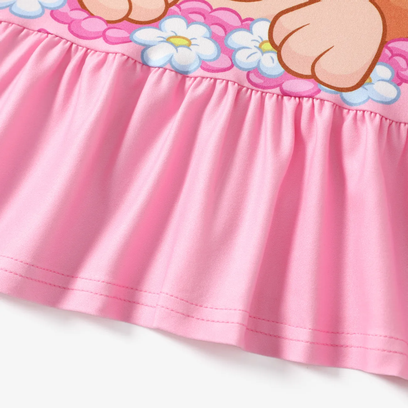 Helfer auf vier Pfoten 2 Stück Kleinkinder Mädchen Flatterärmel Kindlich T-Shirt-Sets rosa big image 1