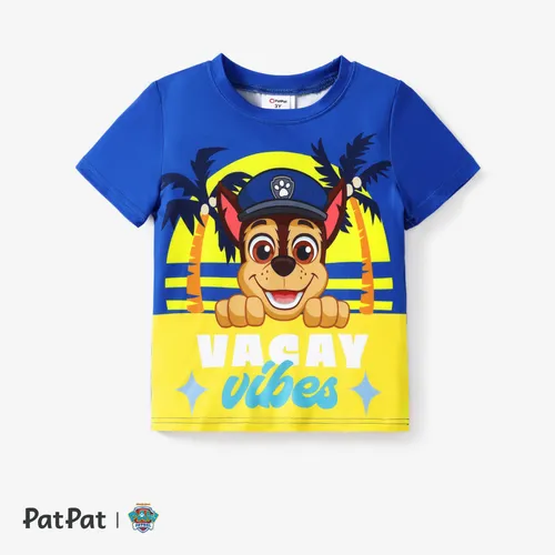 Paw Patrol Toddler Niños/Niñas 1pc Camiseta con estampado de personajes de estilo hawaiano de verano