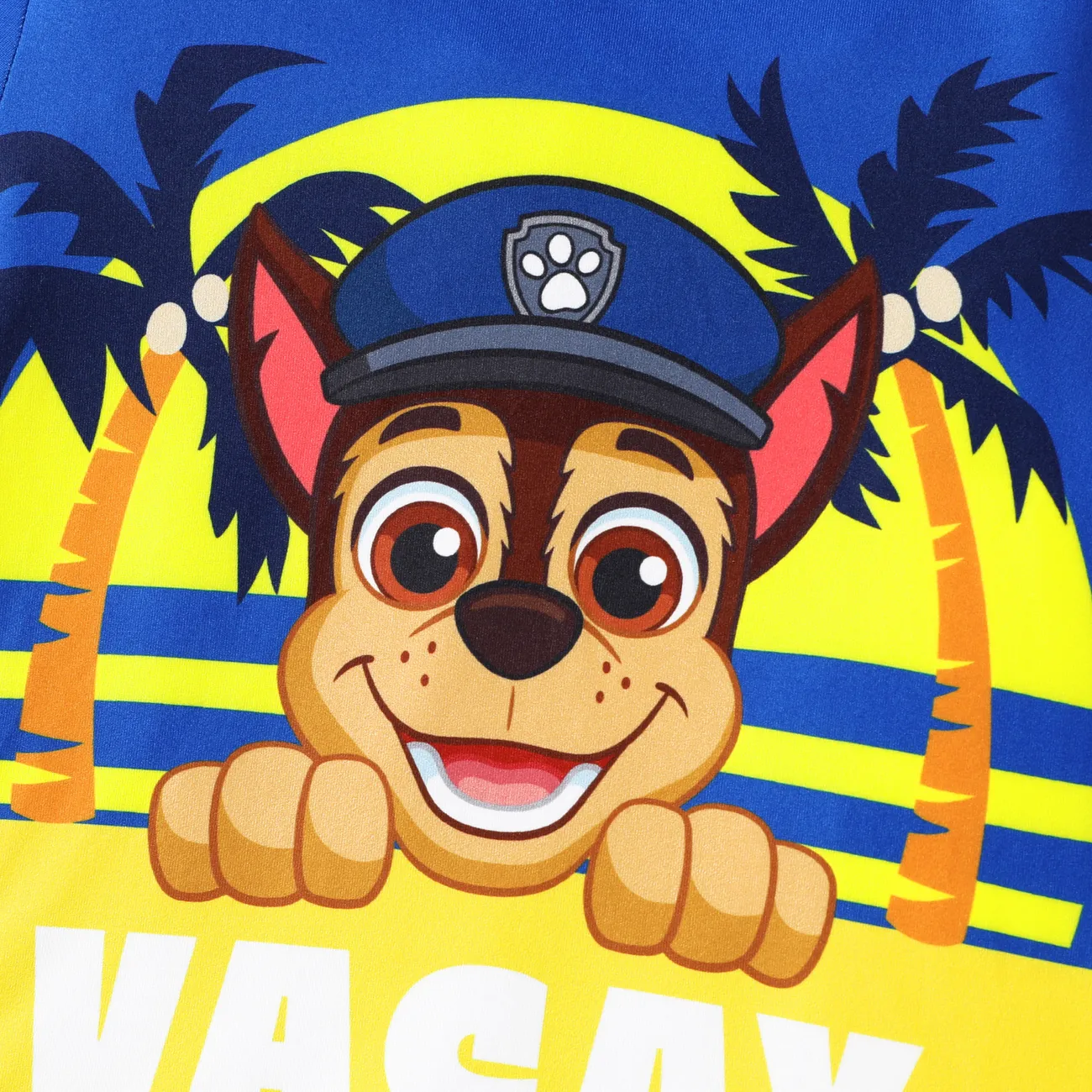 Paw Patrol Toddler Boys/Girls 1pc Summer Hawaii Style Character Print T-shirt Blue big image 1