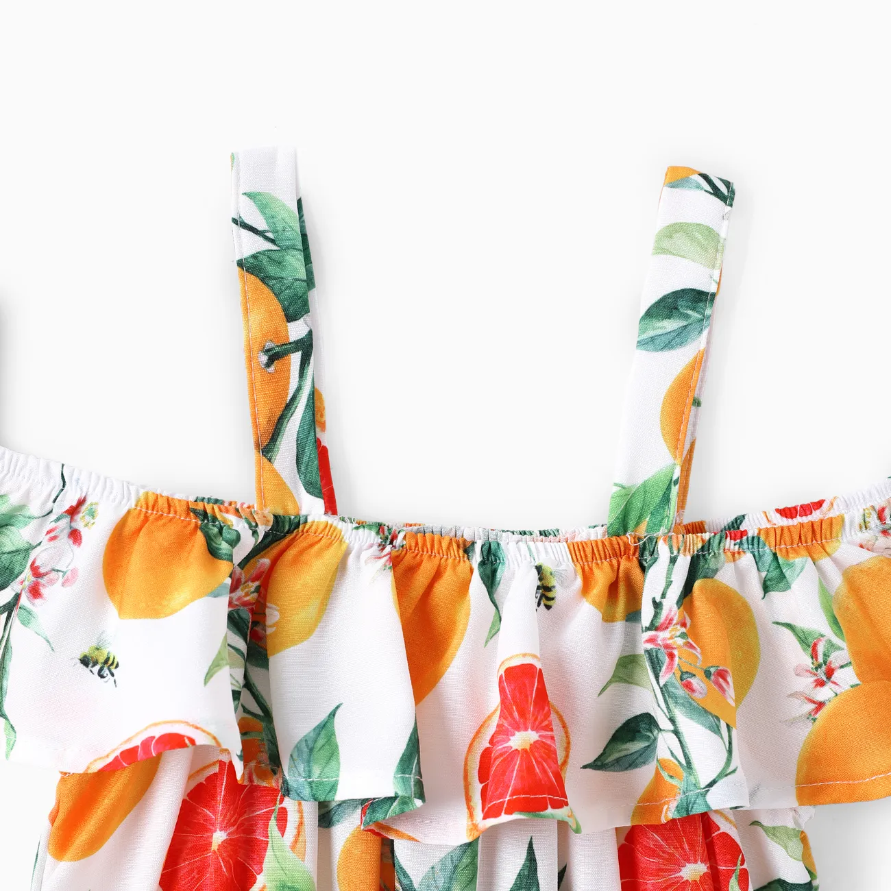 Kinder Mädchen Tanktop Obst und Gemüse Kleider Mehrfarben big image 1