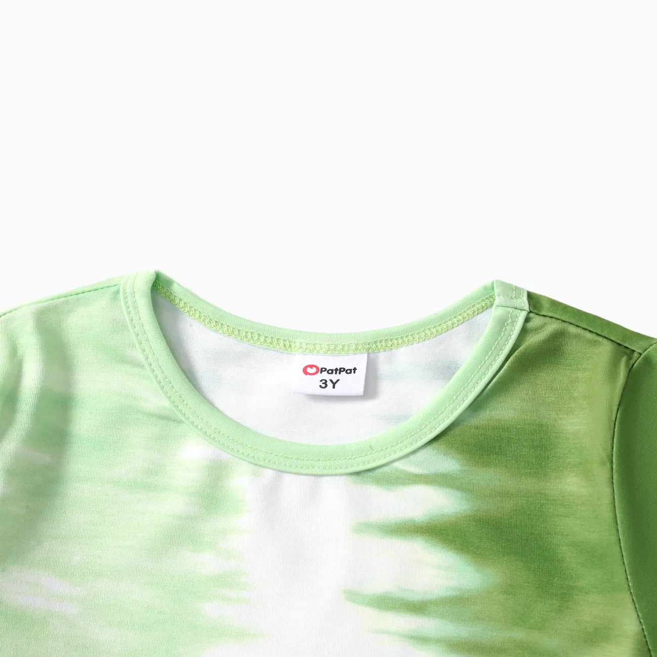 2 Stück Kleinkinder Jungen Stoffnähte Lässig T-Shirt-Sets Gras-Grün big image 1
